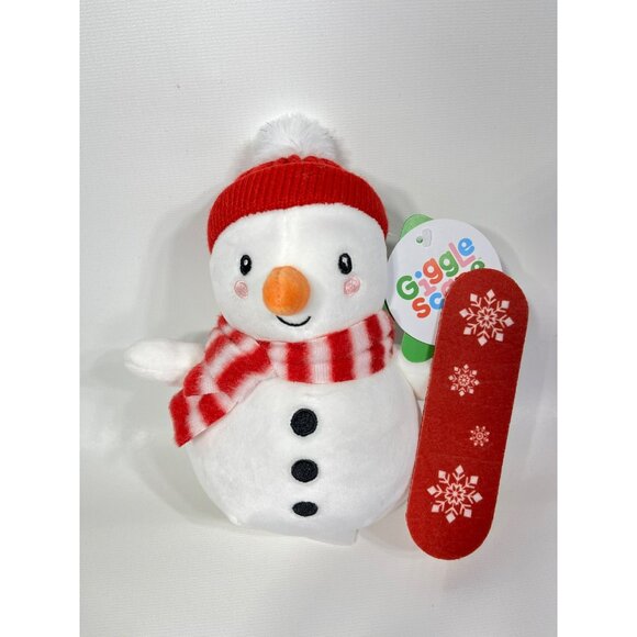Gigglescape 7.5" Snowman With Snowboard Christmas Plush Toy - Picture 3 of 12